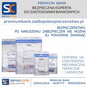 BEZPIECZNA KOPERTA DO ZASTOSOWAŃ BANKOWYCH Servus Comp