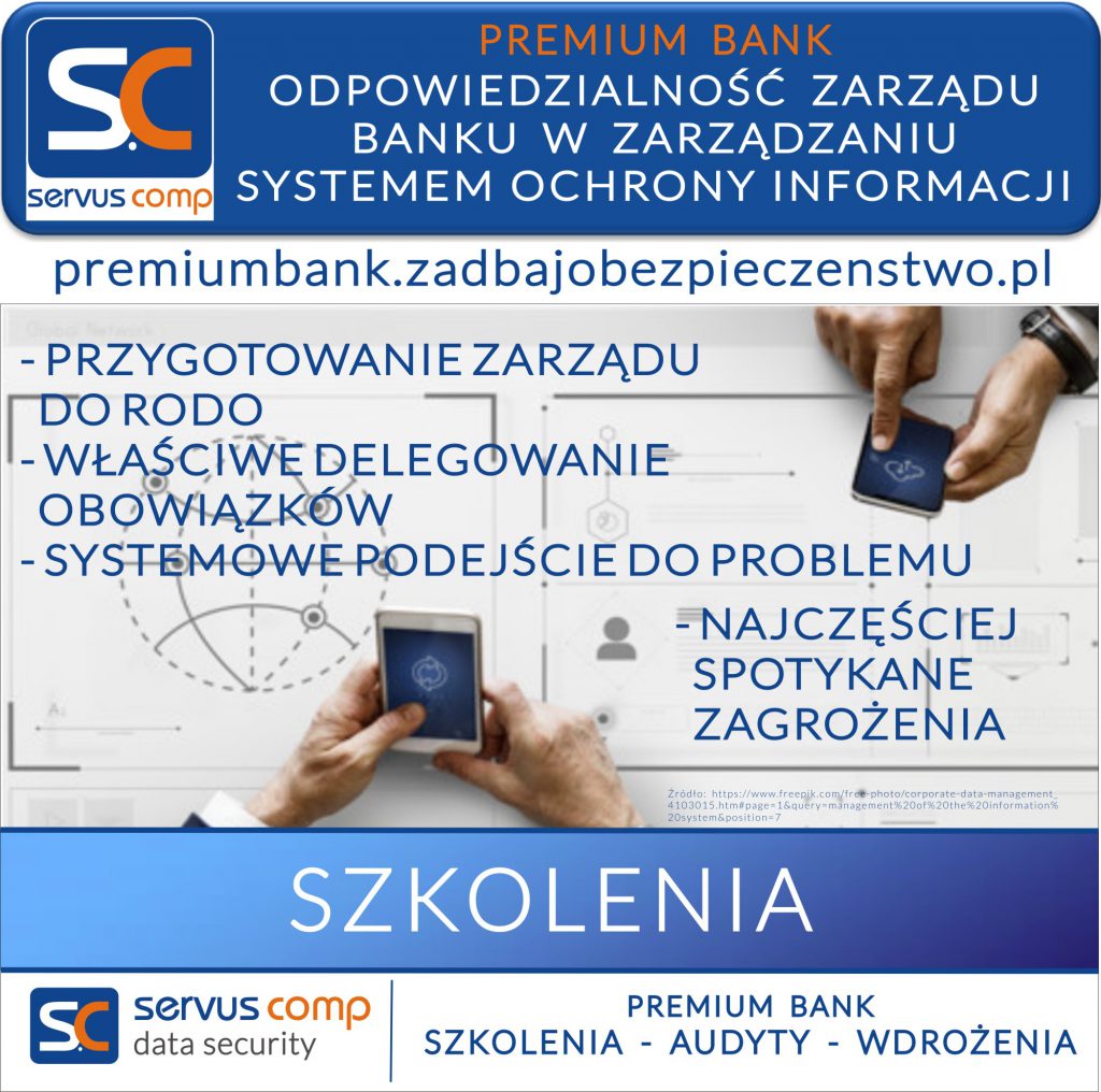 ODPOWIEDZIALNOŚC ZARZĄDU BANKU W ZARZĄDZANIU SYSTEMEM OCHRONY INFORMACJI RODO