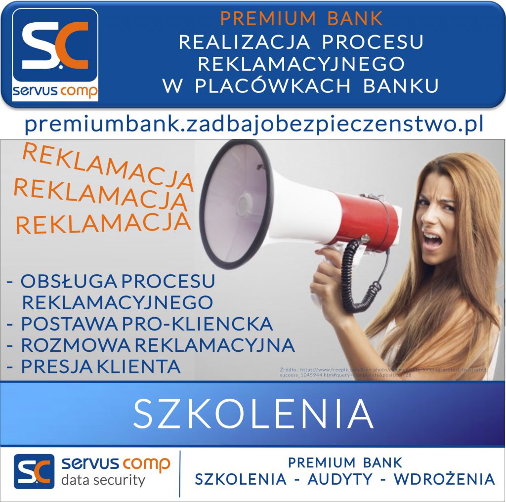 SKUTECZNA REALIZACJA PROCESU REKLAMACYJNEGO W PLACÓWKACH BANKU