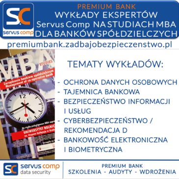 STUDIA MBA DLA BANKÓW SPÓŁDZIELCZYCH WYKŁADY EKSPERTÓW SERVUS COMP