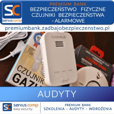 Czujniki warunków skrajnych w newralgicznych pomieszczeniach banku