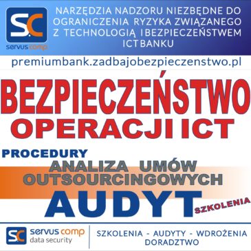 NARZĘDZIA NADZORU NIEZBĘDNE DO OGRANICZENIA RYZYKA ZWIĄZANEGO Z TECHNOLOGIĄ I BEZPIECZEŃSTWEM ICT BANKU