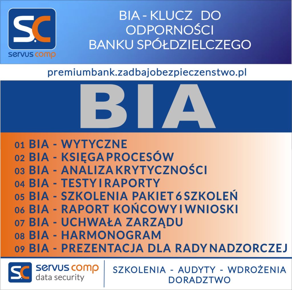 BIA KLUCZ DO ODPORNOŚCI BANKU SPÓŁDZIELCZEGO