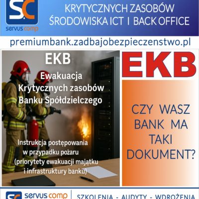 INSTRUKCJA EKB - EWAKUACJA KRYTYCZNYCH ZASOBÓW ŚRODOWISKA ICT I BACK OFFICE
