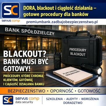 DORA, BACKOUT i ciagłość działania- gotowe procedury dla banków