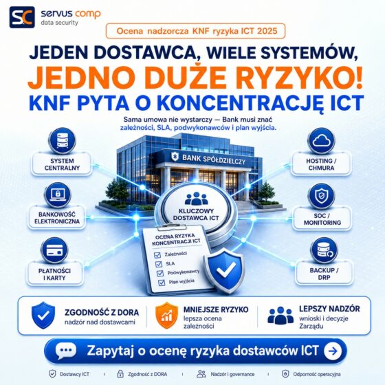 Jeden dostawca, wiele systemów, jedno duże ryzyko. KNF pyta o koncentrację ICT