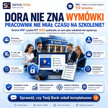 Ocena KNF ryzyka ICT za 2025 r. pokazała znaczenie szkoleń ICT/DORA. Sprawdź, jak Bank powinien szkolić pracowników, Zarząd, Radę Nadzorczą i role kluczowe.