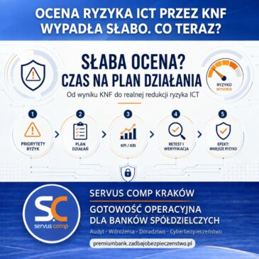 Ocena ryzyka ICT przez KNF wypadła słabo. Co teraz?