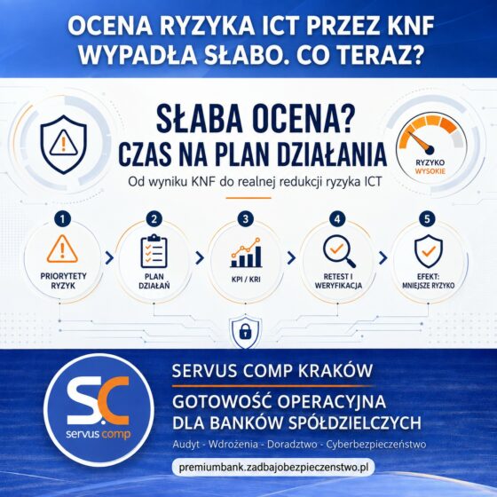 Ocena ryzyka ICT przez KNF wypadła słabo. Co teraz?