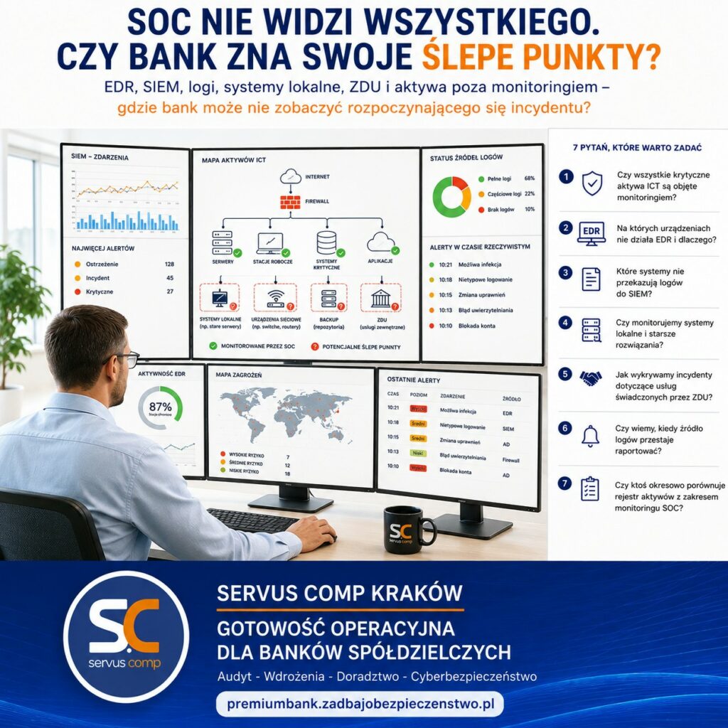 SOC nie widzi wszystkiego. Czy bank zna swoje ślepe punkty?
