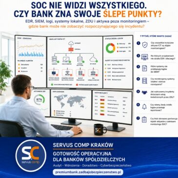SOC nie widzi wszystkiego. Czy bank zna swoje ślepe punkty?