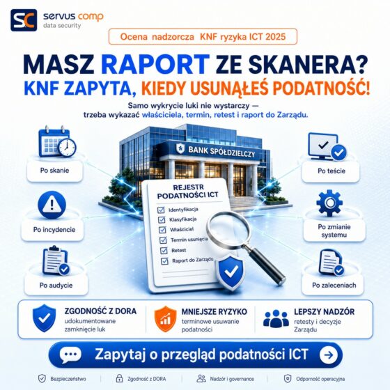 Znalazłeś podatność? KNF zapyta, kiedy ją usunąłeś