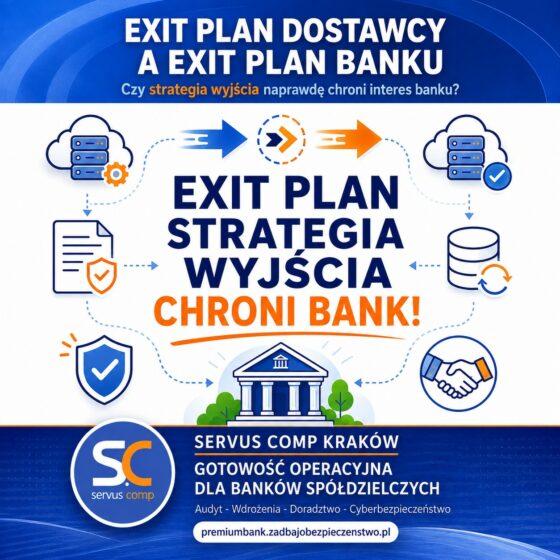 Exit plan dostawcy a exit plan banku – czy strategia wyjścia naprawdę chroni interes banku?