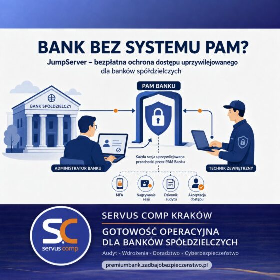 JumpServer PAM dla banku spółdzielczego – kontrola dostępu uprzywilejowanego