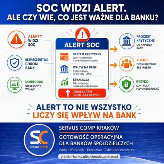 SOC widzi alert. Ale czy wie, co jest ważne dla banku?